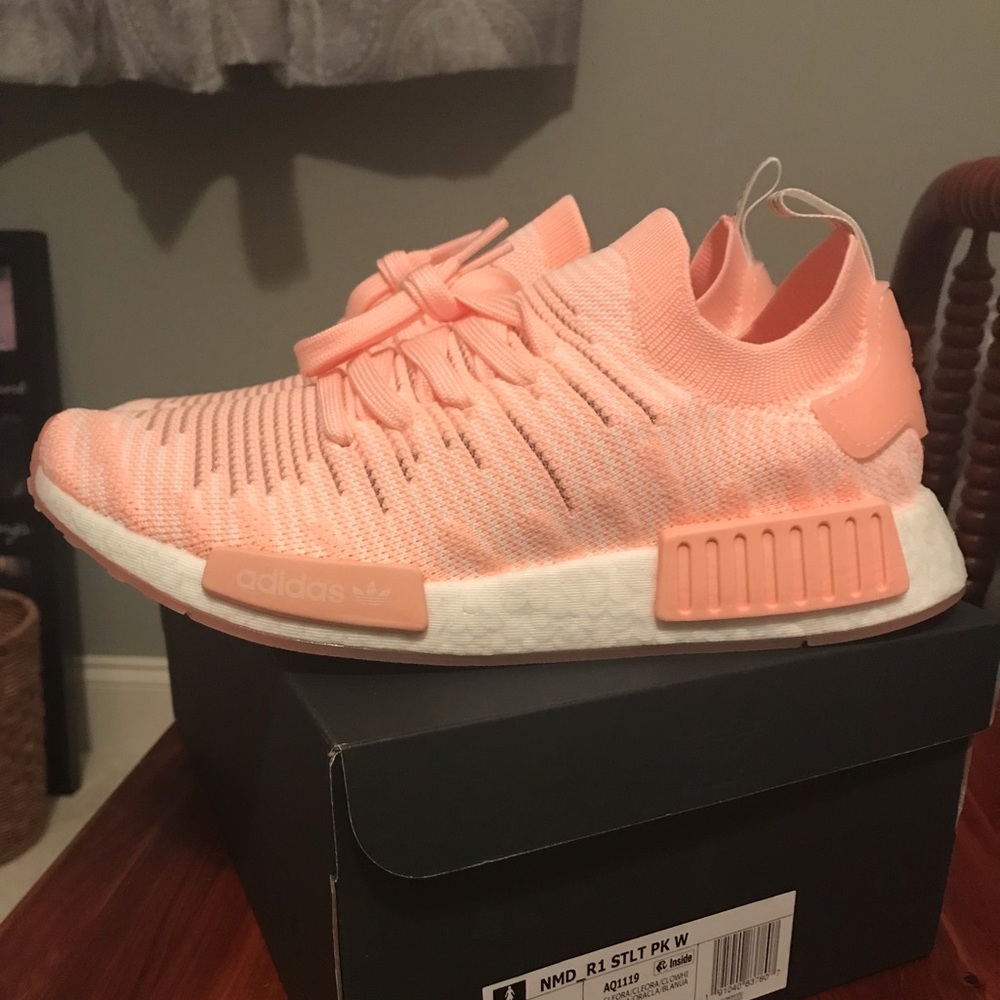 Adidas NMD_R1 Primeknit: Clear Orange: Size 9